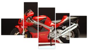 Obraz červené motorky (Obraz 150x85cm)