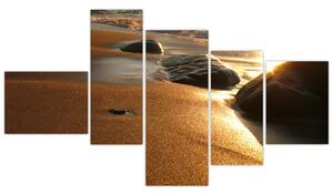 Obraz piesočné pláže (Obraz 150x85cm)