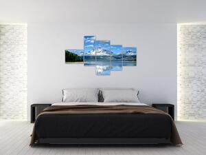 Obraz - zasnežené vrcholky hôr (Obraz 150x85cm)