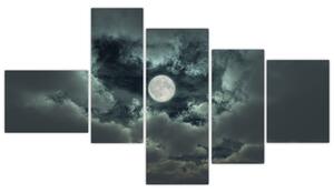 Obraz mesiace a mrakov (Obraz 150x85cm)