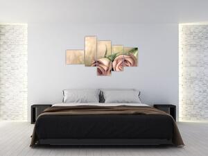 Obraz na stenu - ruže (Obraz 150x85cm)