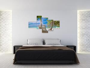 Obraz ležadla na pláži (Obraz 150x85cm)