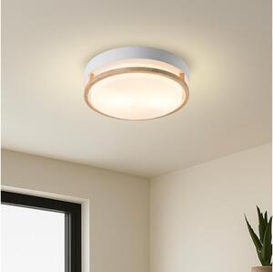 Brilagi - Stropné svietidlo ORINO 2xE27/40W/230V pr. 27 cm biela/dub