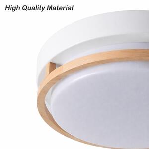 Brilagi - Stropné svietidlo ORINO 2xE27/40W/230V pr. 27 cm biela/dub