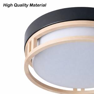 Brilagi - Stropné svietidlo ORINO 2xE27/40W/230V pr. 27 cm čierna/dub