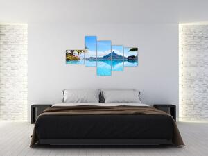 Moderný obraz - raj pri mori (Obraz 150x85cm)