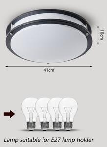 Brilagi - Stropné svietidlo ELARO 4xE27/40W/230V, priemer 41 cm, čierne