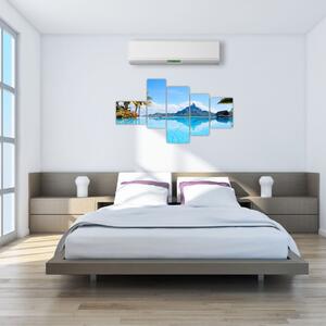 Moderný obraz - raj pri mori (Obraz 150x85cm)