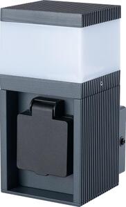 Brilagi - Vonkajšia lampa so zásuvkou SCHUKO PILLAR 1xG9/11W/230V IP44 antracit
