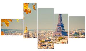 Moderný obraz Paríža - Eiffelova veža (Obraz 150x85cm)