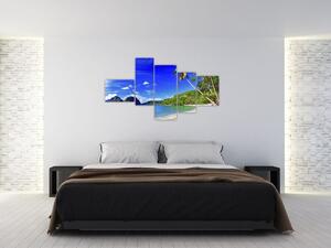 Obraz do bytu - piesočná pláž (Obraz 150x85cm)