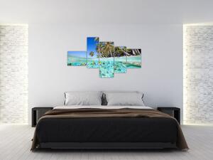 Obraz tropického mora (Obraz 150x85cm)