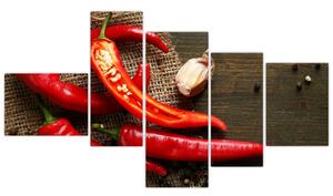 Obraz - chilli papriky (Obraz 150x85cm)