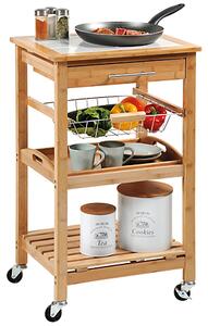 Kuchynský vozík s pracovnou doskou 81 x 48 x 38 cm KESPER 25776