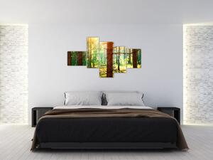 Moderný obraz - les (Obraz 150x85cm)