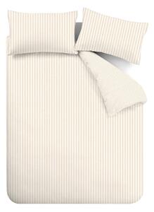 Béžové/krémovobiele flanelové obliečky na jednolôžko 135x200 cm – Catherine Lansfield