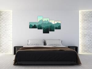 Obraz do obývačky - hory (Obraz 150x85cm)