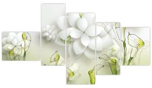 Moderný obraz - kvety (Obraz 150x85cm)