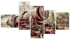 Obraz lokomotívy (Obraz 150x85cm)
