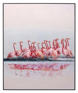 Flamingos obraz ružový
