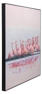Flamingos obraz ružový