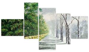 Obraz - leto a zima (Obraz 150x85cm)
