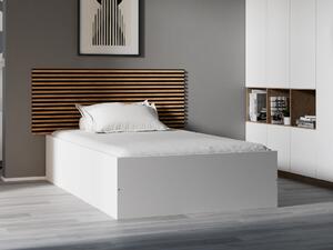 Posteľ BELLA 120x200 cm, biela Rošt: Bez roštu, Matrac: Matrac Deluxe 10 cm