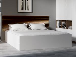Posteľ BELLA 180x200 cm, biela Rošt: Bez roštu, Matrac: Matrac Deluxe 10 cm