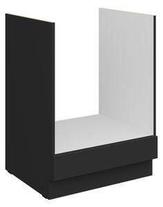 Sporáková skrinka LUNARA - šírka 60 cm, čierna