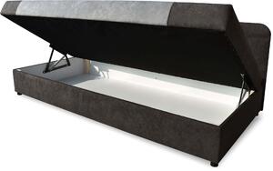 Čalúnená posteľ s boxom 80x180 Sida Šedá