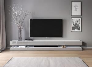 NÍZKA KOMODA, sivá, biela, 280/25/34 cm MID.YOU - TV nábytok, Online Only
