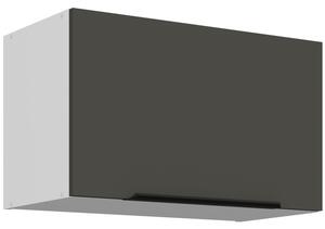 Digestorová skrinka LUNARA - šírka 60 cm, grafit / biela