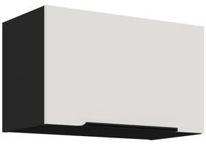 Digestorová skrinka LUNARA - šírka 60 cm, biela / čierna