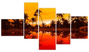Obraz - tropická krajina (Obraz 150x85cm)