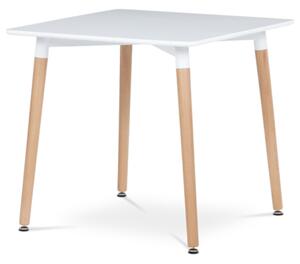 Jedálenský stôl Autronic 80x74 cm biely MDF mat DT-303 WT