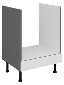 Sporáková skrinka LUNARA - šírka 60 cm, biela / antracit