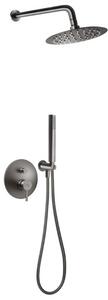 Sprchový systém Novaservis Ferro Ciriculus s pákovou batériou gun metal BCK7PGM-SET1-S
