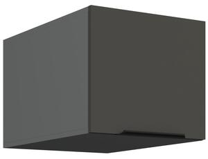 Horná skrinka s výklopnými dvierkami LUNARA - šírka 40 cm, grafit/antracit