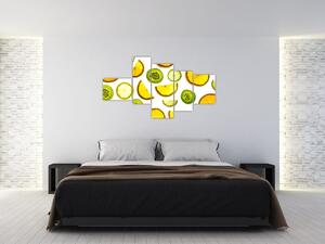 Obraz - pomaranče a kiwi (Obraz 150x85cm)