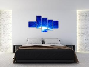 Modrý svitanie - obraz (Obraz 150x85cm)