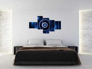 Modrý abstraktný obraz (Obraz 150x85cm)