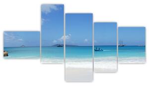 Obraz - piesočná pláž (Obraz 150x85cm)