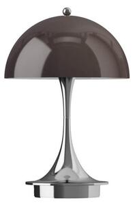 Louis Poulsen Prenosná lampa Panthella 160 V3, chrome original opal brown 5744613415