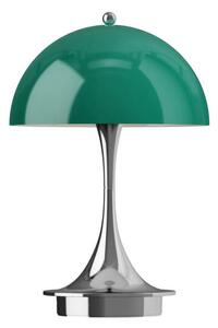 Louis Poulsen Prenosná lampa Panthella 160 V3, chrome original opal green 5744613428