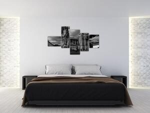 Čiernobiely obraz (Obraz 150x85cm)