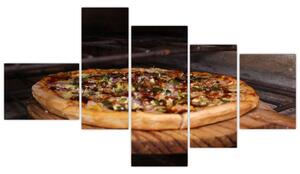 Obraz pizza - obraz do kuchyne (Obraz 150x85cm)