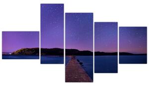 Obraz nočnej oblohy (Obraz 150x85cm)