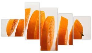 Moderný obraz - dieliky pomaranča (Obraz 150x85cm)