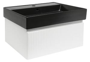 Kúpeľňová skrinka s umývadlom SAT Evolution 78x30x44,8 cm biela matná SATEVO80WMU2B