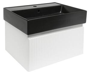 Kúpeľňová skrinka s umývadlom SAT Evolution 58x30x44,8 cm biela matná SATEVO60WMU2B